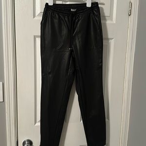 Faux leather pants